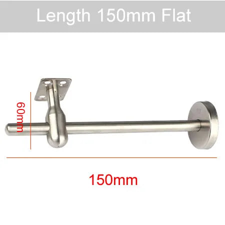 304 Stainless steel Stair handrail Bracket Adjustable length Stent support wall support Flat arc Fixed pallet Stairs accessories