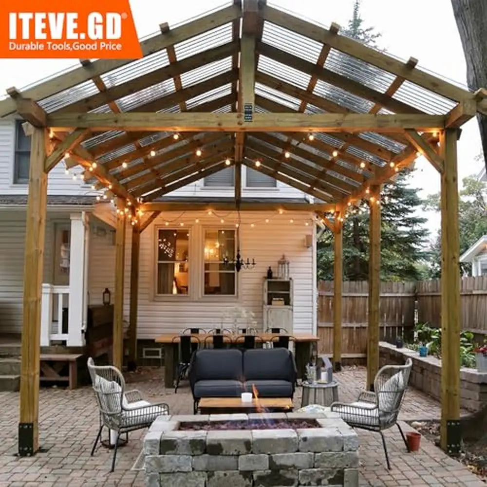 Steel Post Base Bracket 4x4 Wood Posts Weatherproof U-Shape Design Easy DIY Installation 3.5" Lumber Compatibility 3-Year