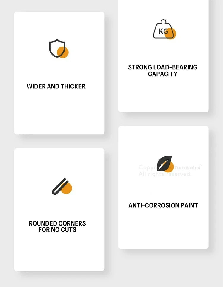 Floating Shelf Brackets Carbon Steel Wall Mount Invisible T Shelves Brackets for Bathroom and Kitchen Storage Support