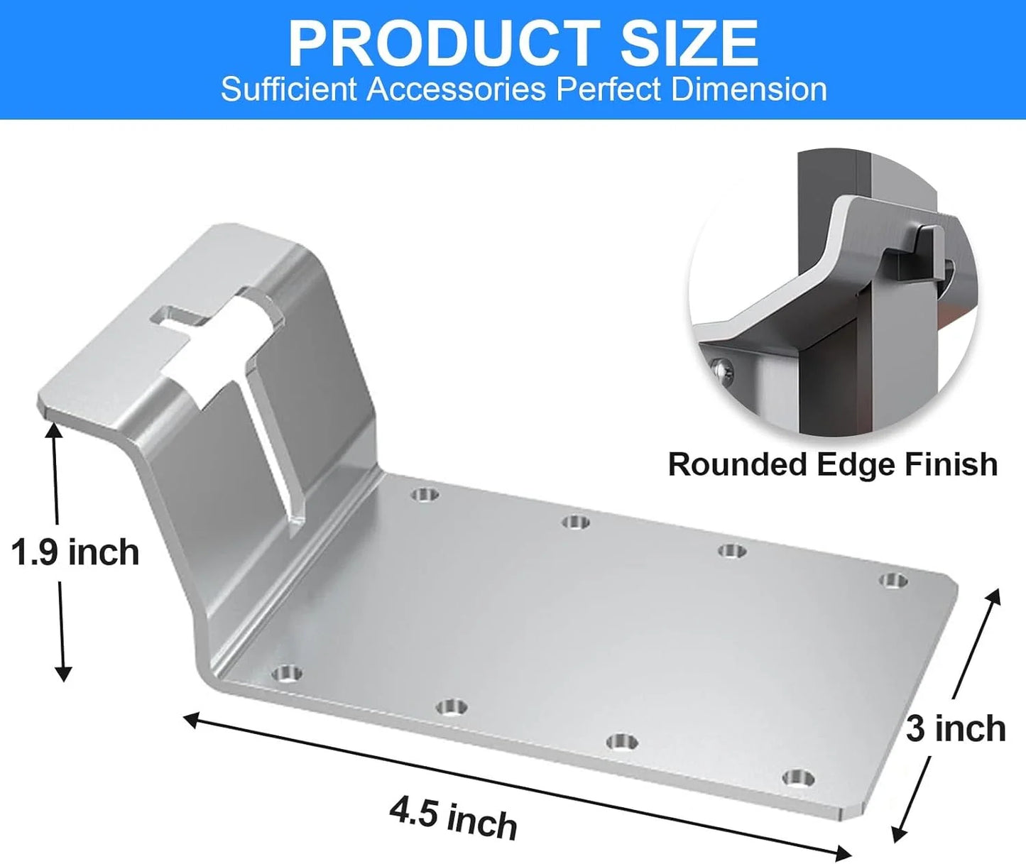 T-Post Mounting Bracket 6Pcs T Post Target Hanger Fence Bracket For T Post Fence Bird House Signs Lumber Mailbox