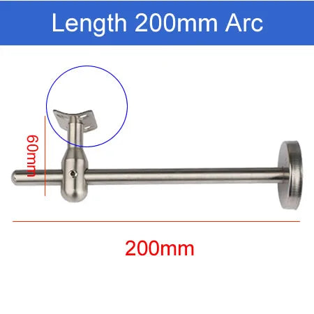 304 Stainless steel Stair handrail Bracket Adjustable length Stent support wall support Flat arc Fixed pallet Stairs accessories