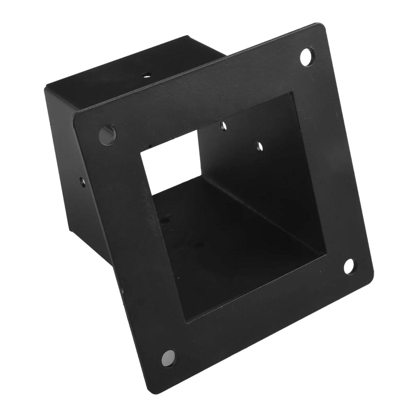 Slanted Roof Pergola Brackets Wall Mount Kit For 4x4 Inch Posts Steel 3-Way Unidirectional With Hardware Black