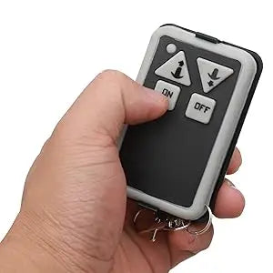 Electric Boat Anchor Winch Kit 12V with 100ft Anchor Rope Remote Control Heavy Duty Towing Winches for 24ft Fishing Boat