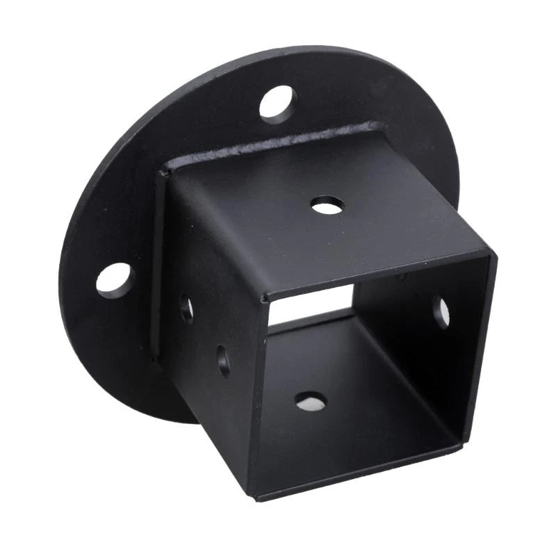 Sturdy Post Brackets Anchors Pack of 6 Powder Coated Steel for Fence Railings Privacy Panel Gazebos and Pergolas .Y5GA