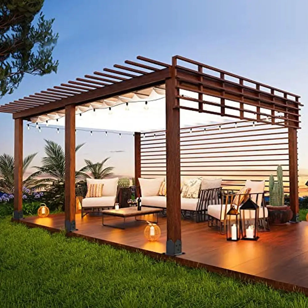 1 New 4x4 Post Base Bracket Black Powder Coated Deck Railing Holder Wood Fence Anchor Inner Size 3.6" Aesthetic Design High-Quality