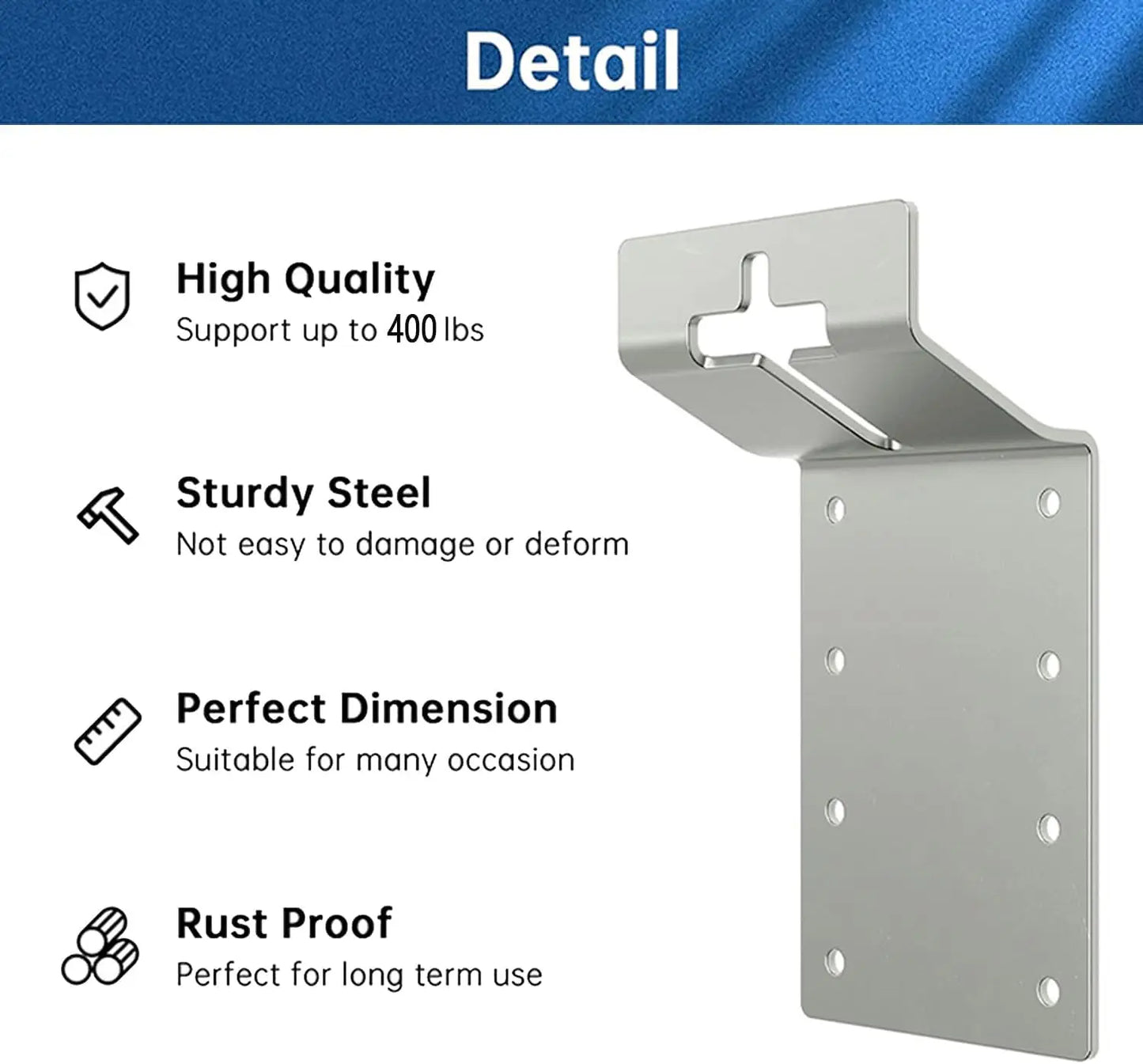 T-Post Mounting Bracket 6Pcs T Post Target Hanger Fence Bracket For T Post Fence Bird House Signs Lumber Mailbox