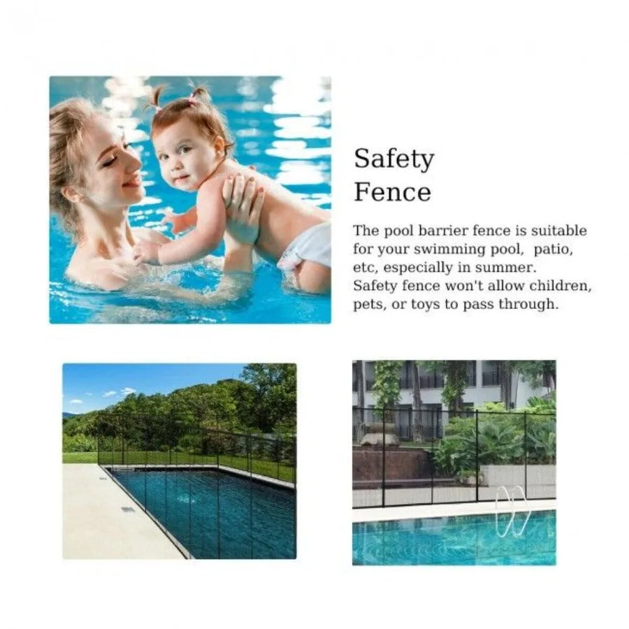 4 Feet x 12 Feet Inground Swimming Pool Safety Fence