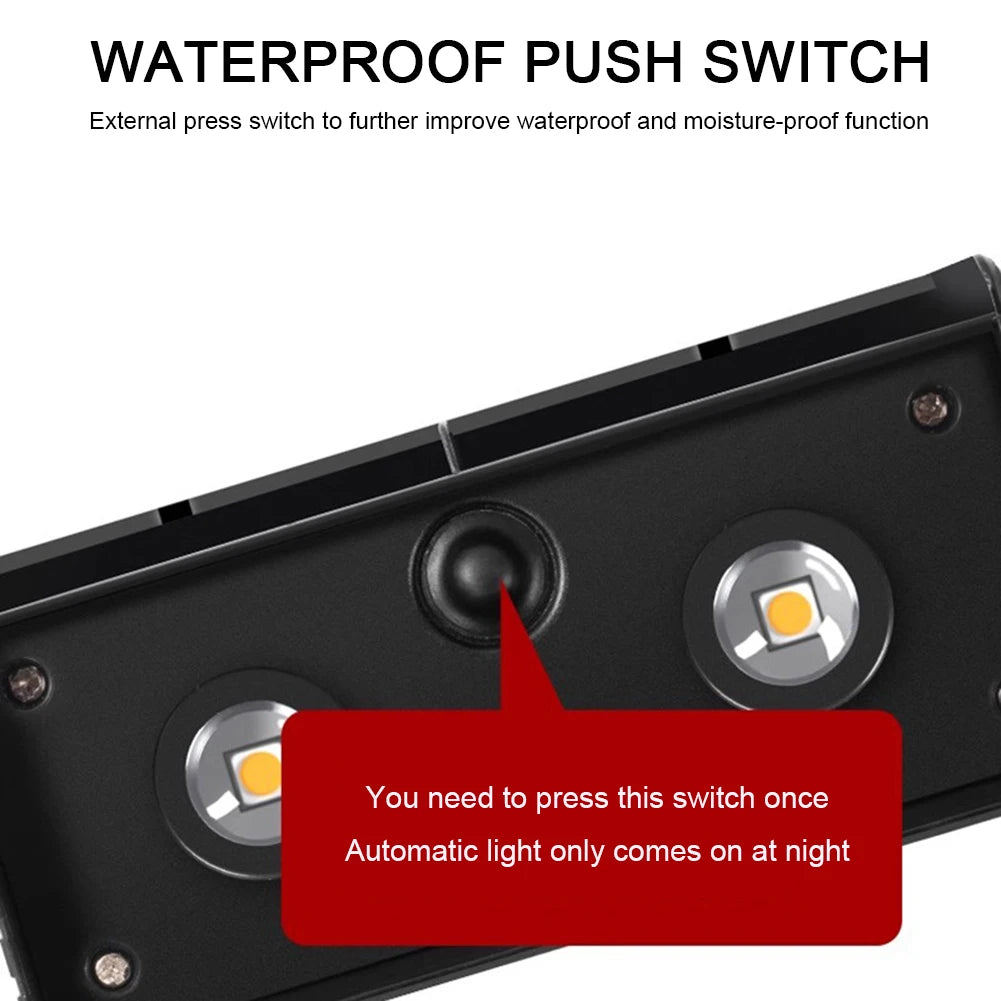 Garden Fence Light 1200mAh Outdoor LED Solar Wall Light IP54 Waterproof Patio Spot Light LED Solar Fence Lamp Patio Garden Decor