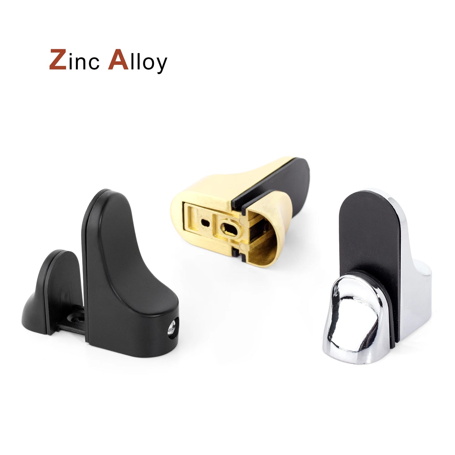 Zinc Alloy Floating Wall Shelf Support Adjustable Metal Shelf Clips for Glass or Wooden Book shelf Cabinet Closet Shelves