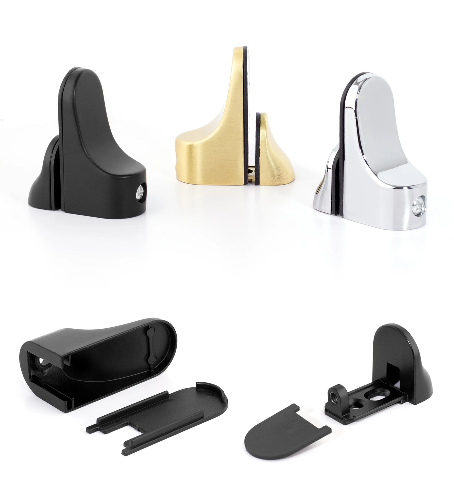 Zinc Alloy Floating Wall Shelf Support Adjustable Metal Shelf Clips for Glass or Wooden Book shelf Cabinet Closet Shelves