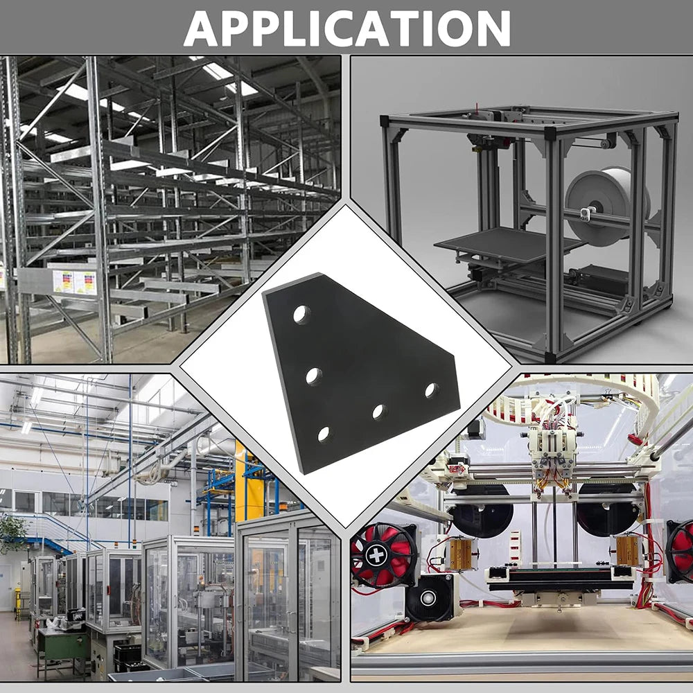 10Pcs 2020 L Shape Joint Plates,Outside Corner Bracket Joint Board Connection for 2020 Series Aluminum Extrusion Profile