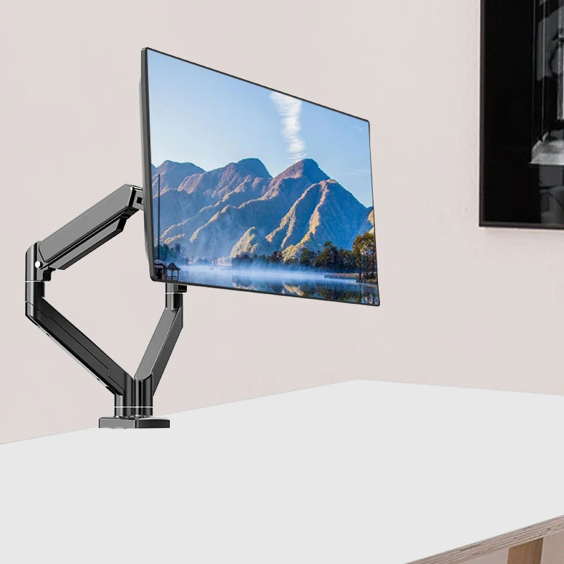 Dual Monitor Desk Mount up to 32 inches Screens Height Adjustable Monitor Stand, Heavy Duty Arm,VESA 75x75mm or 100x100mm, Black