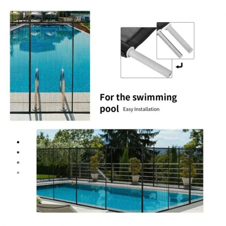 4 Feet x 12 Feet Inground Swimming Pool Safety Fence