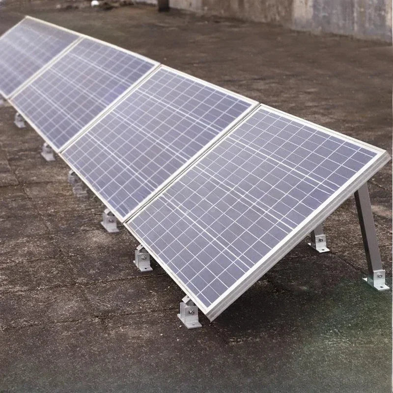 Solar Panel Foot Mount Adjustable Solar Panel Mount Support Aluminum Alloy Solar Panel Mounting Bracket 15-60 Degrees