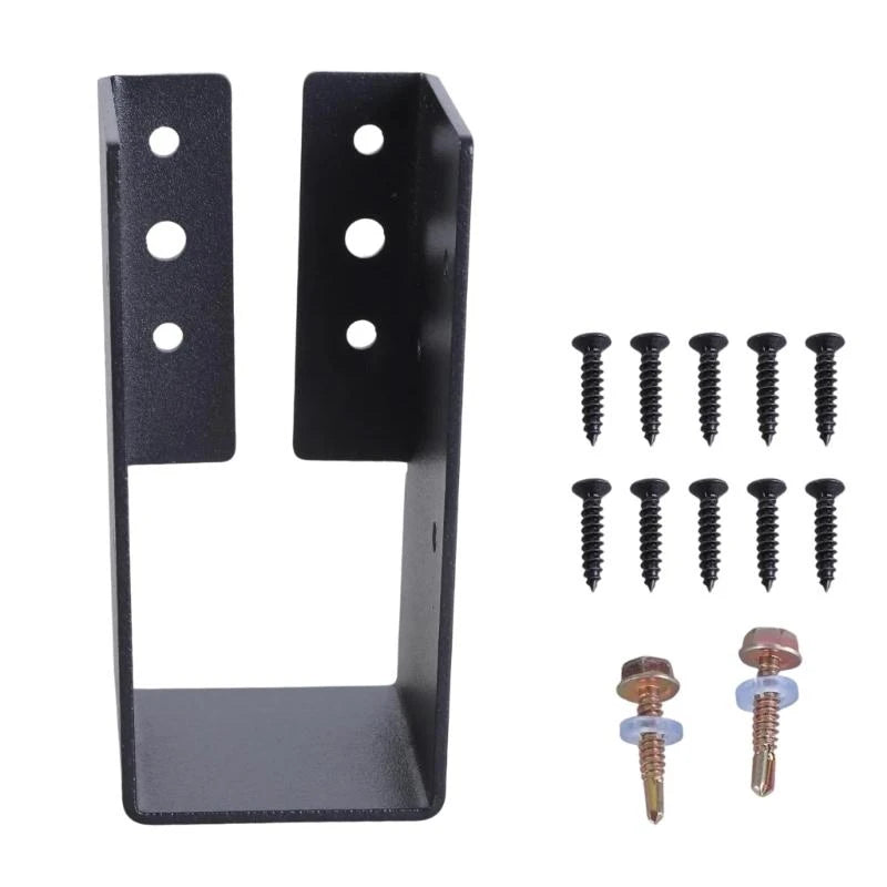 50LF Portable Sturdy Adjustable Deck Post Base Brackets for Support in Garden Terraces and Balconies Deck Installations