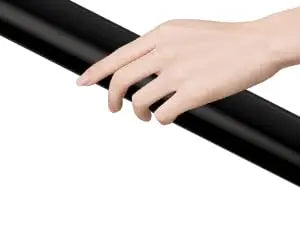 Metal Outdoor Step Handrails for 2-3 Steps - Black Porch & Deck Railing with Install Kit for Concrete/Patio