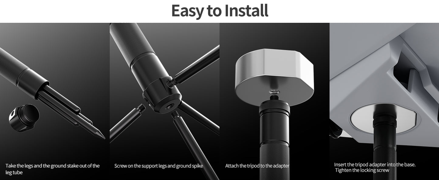 Starlink Mini Tripod Mount Lightweight with Starlink Tripod Stand Adapter Easy Carrying Ground Mount Kit